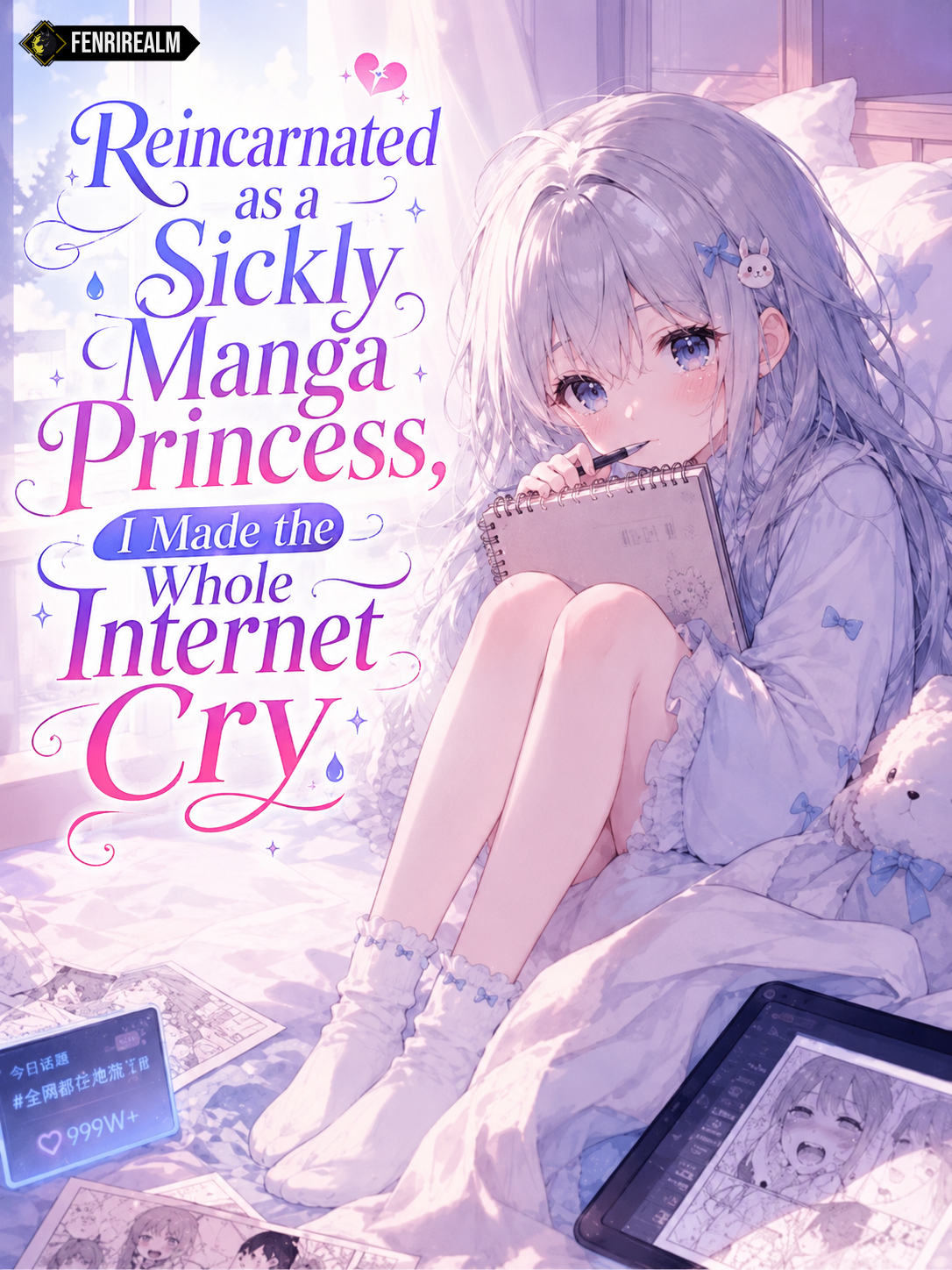 Reincarnated as a Sickly Manga Princess, I Made the Whole Internet Cry Cover