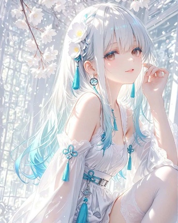Reincarnated as a White-Haired Girl, I Don't Want to Trigger the Defeat CG Cover
